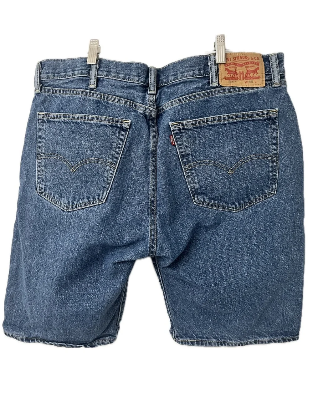 Levi's 505 Regular Fit Denim Shorts Jorts Medium Wash Men’s Size 38